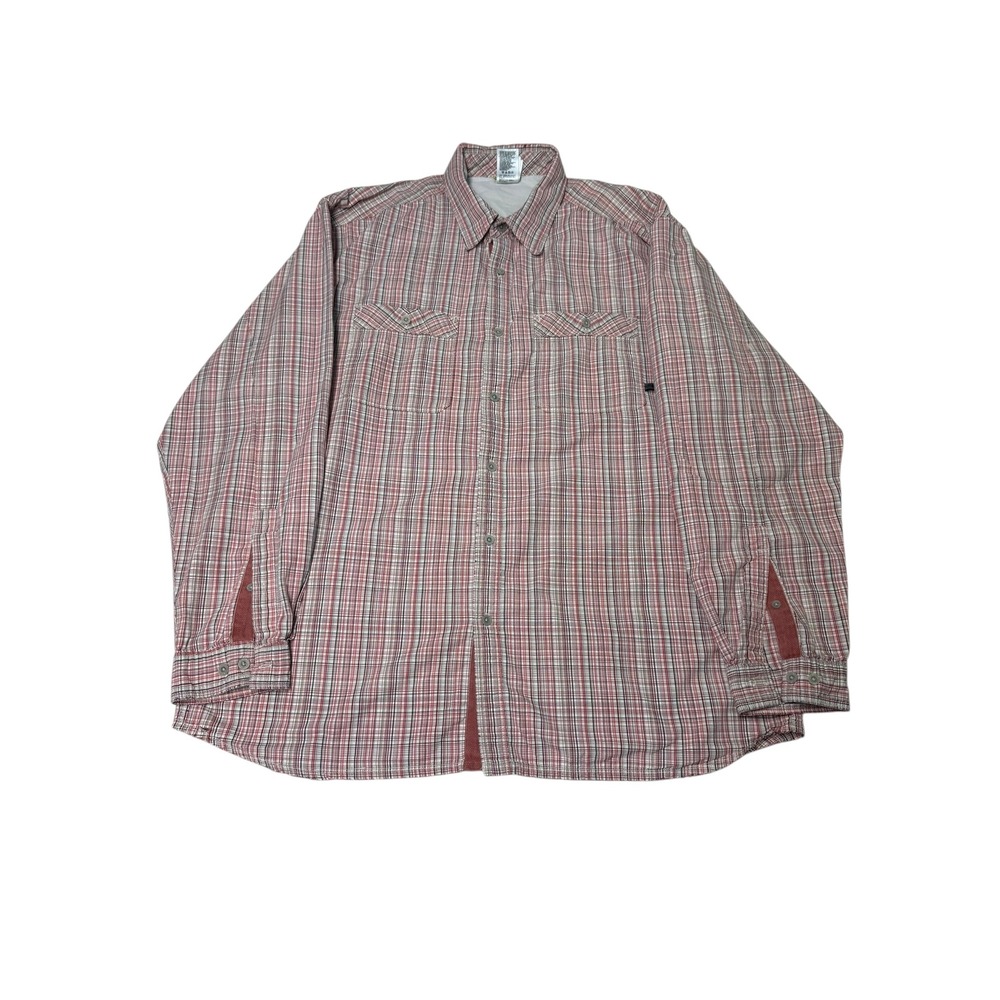 The North Face Mens XL‎ Series Red Plaid Button Down Long Sleeve Shirt